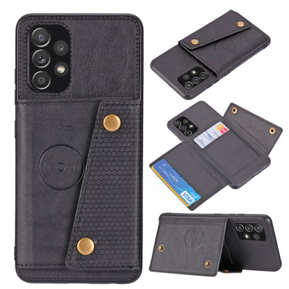 Double Buckle PU + TPU Shockproof Magnetic Phone Case, For OPPO Realme 9 Pro, For OPPO Realme 9 Pro+, For OPPO Realme 9i, For OPPO Realme C35, For vivo Y15s, For vivo Y33s, For Xiaomi Redmi 10C, For Xiaomi Redmi Note 11 5G Chinese                      ...