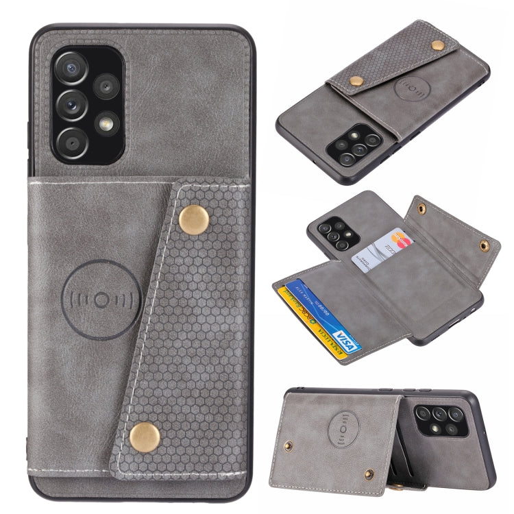 Double Buckle PU + TPU Shockproof Magnetic Phone Case, For OPPO Realme 9 Pro, For OPPO Realme 9 Pro+, For OPPO Realme 9i, For OPPO Realme C35, For vivo Y15s, For vivo Y33s, For Xiaomi Redmi 10C, For Xiaomi Redmi Note 11 5G Chinese                      ...