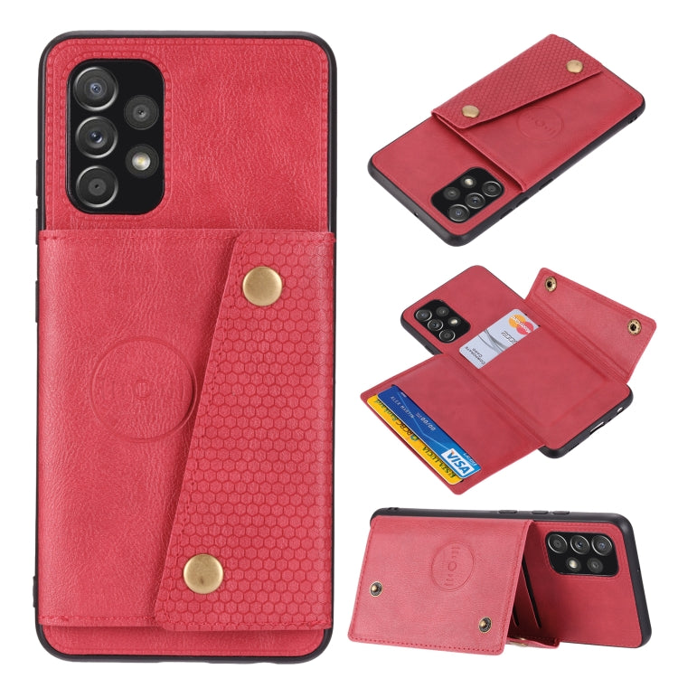 Double Buckle PU + TPU Shockproof Magnetic Phone Case, For OPPO Realme 9 Pro, For OPPO Realme 9 Pro+, For OPPO Realme 9i, For OPPO Realme C35, For vivo Y15s, For vivo Y33s, For Xiaomi Redmi 10C, For Xiaomi Redmi Note 11 5G Chinese                      ...