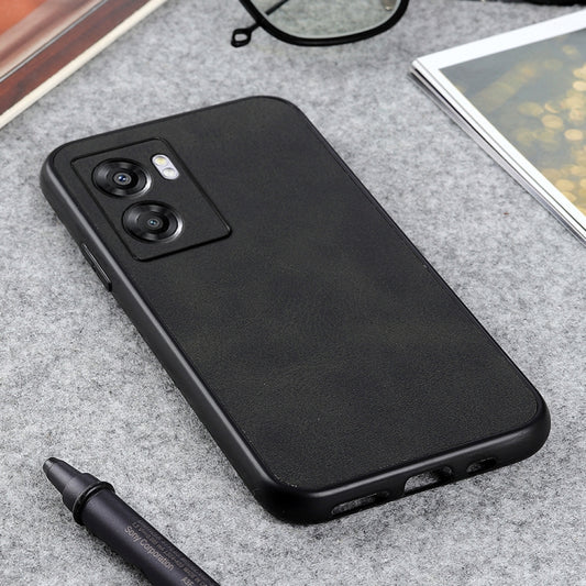 Accurate Hole Two-color Calf Texture PU Phone Case, For OPPO A57 5G, For OPPO K10 5G, For OPPO K10 Pro 5G, For OPPO Realme 9 Pro, For vivo S15e, For OnePlus Ace Accurate Hole