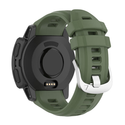 Silicone Stainless Steel Buckle Watch Band, For Garmin Instinct 2S