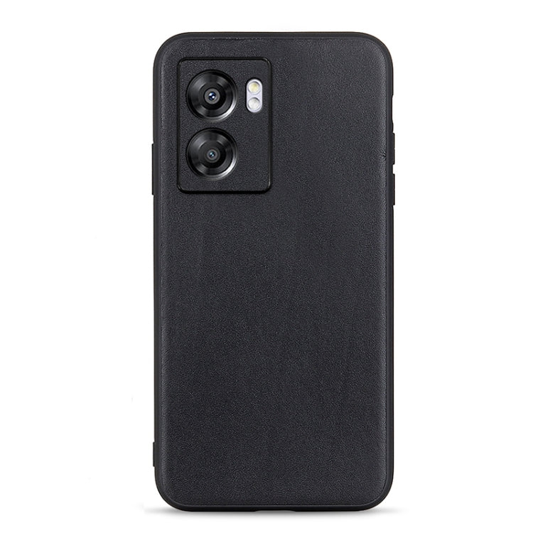 Accurate Hole Lambskin Texture Genuine Leather Phone Case, For OPPO A57 5G, For OPPO K10 5G, For OPPO K10 Pro 5G, For OPPO Realme 9 Pro, For vivo S15e, For OnePlus Ace