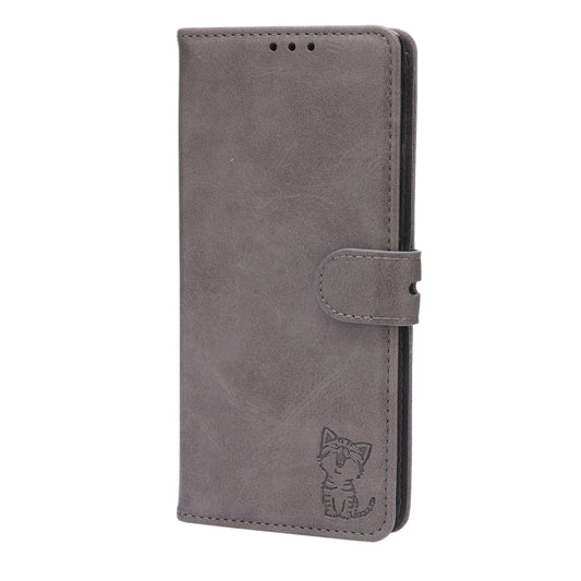 Embossed Happy Cat Pattern Leather Phone Case, For Google Pixel 6a, For Google Pixel 7 5G, For Google Pixel 7 Pro 5G, For Xiaomi Redmi 10A, For Xiaomi Redmi Note 11 4G Global/11S, For Xiaomi Redmi Note 11 Pro Global, For Samsung Galaxy A23 4G          ...