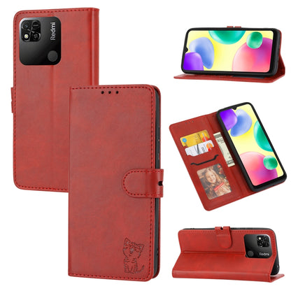Embossed Happy Cat Pattern Leather Phone Case, For Google Pixel 6a, For Google Pixel 7 5G, For Google Pixel 7 Pro 5G, For Xiaomi Redmi 10A, For Xiaomi Redmi Note 11 4G Global/11S, For Xiaomi Redmi Note 11 Pro Global, For Samsung Galaxy A23 4G          ...