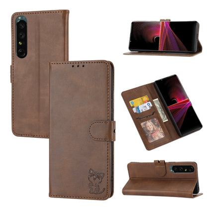 Embossed Happy Cat Pattern Leather Phone Case, For Google Pixel 6a, For Google Pixel 7 5G, For Google Pixel 7 Pro 5G, For Xiaomi Redmi 10A, For Xiaomi Redmi Note 11 4G Global/11S, For Xiaomi Redmi Note 11 Pro Global, For Samsung Galaxy A23 4G          ...