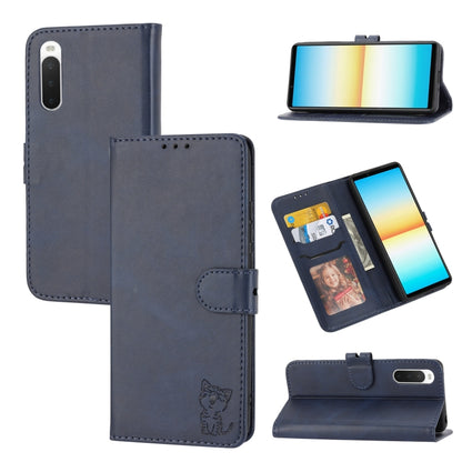 Embossed Happy Cat Pattern Leather Phone Case, For Google Pixel 6a, For Google Pixel 7 5G, For Google Pixel 7 Pro 5G, For Xiaomi Redmi 10A, For Xiaomi Redmi Note 11 4G Global/11S, For Xiaomi Redmi Note 11 Pro Global, For Samsung Galaxy A23 4G          ...