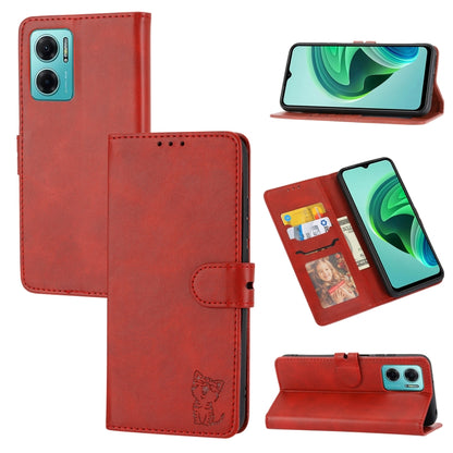 Embossed Happy Cat Pattern Leather Phone Case, For Google Pixel 6a, For Google Pixel 7 5G, For Google Pixel 7 Pro 5G, For Xiaomi Redmi 10A, For Xiaomi Redmi Note 11 4G Global/11S, For Xiaomi Redmi Note 11 Pro Global, For Samsung Galaxy A23 4G          ...