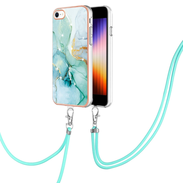 Electroplating Marble Pattern TPU Phone Case with Lanyard, For iPhone SE 2022 / SE 2020 / 8 / 7, For Motorola Moto G Stylus 2022, For Nokia G20 / G10, For Nokia G21 / G11, For Xiaomi 11T / 11T Pro, For Xiaomi Redmi 10, For Samsung Galaxy A23 5G / 4G   ...