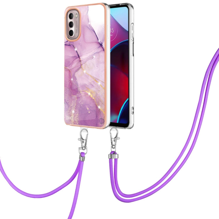 Electroplating Marble Pattern TPU Phone Case with Lanyard, For iPhone SE 2022 / SE 2020 / 8 / 7, For Motorola Moto G Stylus 2022, For Nokia G20 / G10, For Nokia G21 / G11, For Xiaomi 11T / 11T Pro, For Xiaomi Redmi 10, For Samsung Galaxy A23 5G / 4G   ...