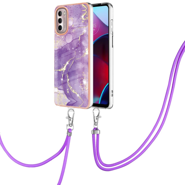 Electroplating Marble Pattern TPU Phone Case with Lanyard, For iPhone SE 2022 / SE 2020 / 8 / 7, For Motorola Moto G Stylus 2022, For Nokia G20 / G10, For Nokia G21 / G11, For Xiaomi 11T / 11T Pro, For Xiaomi Redmi 10, For Samsung Galaxy A23 5G / 4G   ...