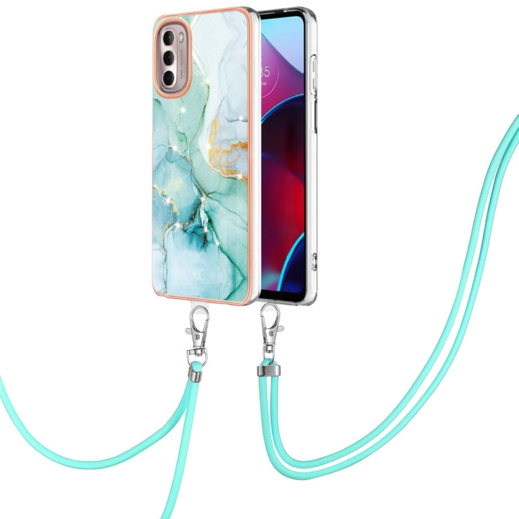 Electroplating Marble Pattern TPU Phone Case with Lanyard, For iPhone SE 2022 / SE 2020 / 8 / 7, For Motorola Moto G Stylus 2022, For Nokia G20 / G10, For Nokia G21 / G11, For Xiaomi 11T / 11T Pro, For Xiaomi Redmi 10, For Samsung Galaxy A23 5G / 4G   ...