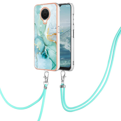 Electroplating Marble Pattern TPU Phone Case with Lanyard, For iPhone SE 2022 / SE 2020 / 8 / 7, For Motorola Moto G Stylus 2022, For Nokia G20 / G10, For Nokia G21 / G11, For Xiaomi 11T / 11T Pro, For Xiaomi Redmi 10, For Samsung Galaxy A23 5G / 4G   ...