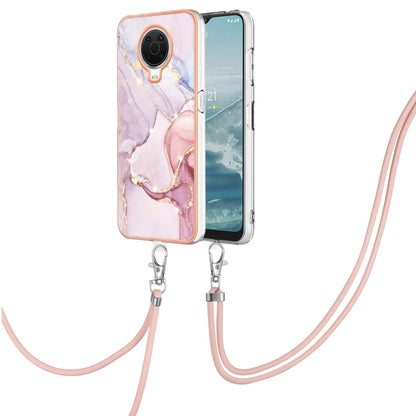 Electroplating Marble Pattern TPU Phone Case with Lanyard, For iPhone SE 2022 / SE 2020 / 8 / 7, For Motorola Moto G Stylus 2022, For Nokia G20 / G10, For Nokia G21 / G11, For Xiaomi 11T / 11T Pro, For Xiaomi Redmi 10, For Samsung Galaxy A23 5G / 4G   ...