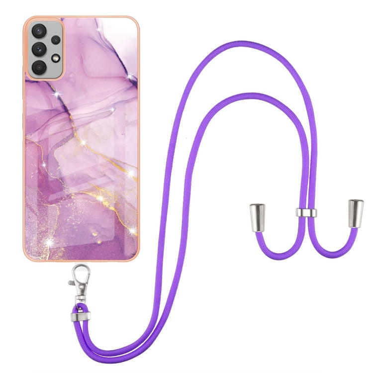 Electroplating Marble Pattern TPU Phone Case with Lanyard, For iPhone SE 2022 / SE 2020 / 8 / 7, For Motorola Moto G Stylus 2022, For Nokia G20 / G10, For Nokia G21 / G11, For Xiaomi 11T / 11T Pro, For Xiaomi Redmi 10, For Samsung Galaxy A23 5G / 4G   ...