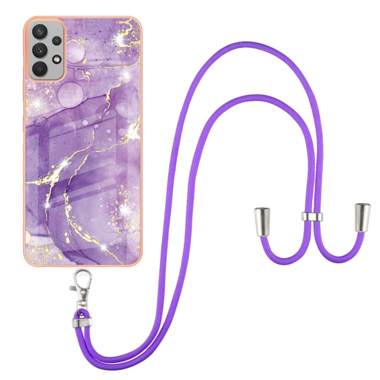 Electroplating Marble Pattern TPU Phone Case with Lanyard, For iPhone SE 2022 / SE 2020 / 8 / 7, For Motorola Moto G Stylus 2022, For Nokia G20 / G10, For Nokia G21 / G11, For Xiaomi 11T / 11T Pro, For Xiaomi Redmi 10, For Samsung Galaxy A23 5G / 4G   ...