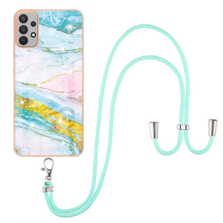 Electroplating Marble Pattern TPU Phone Case with Lanyard, For iPhone SE 2022 / SE 2020 / 8 / 7, For Motorola Moto G Stylus 2022, For Nokia G20 / G10, For Nokia G21 / G11, For Xiaomi 11T / 11T Pro, For Xiaomi Redmi 10, For Samsung Galaxy A23 5G / 4G   ...