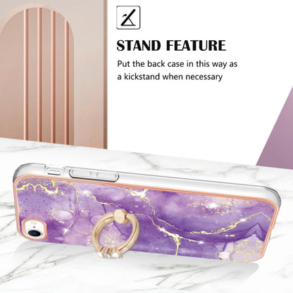 Electroplating Marble Pattern TPU Phone Case with Ring, For iPhone SE 2022 / SE 2020 / 8 / 7, For Motorola Moto G Stylus 2022, For Nokia G20 / G10, For Nokia G21 / G11, For Xiaomi 11T / 11T Pro, For Xiaomi Redmi 10, For Samsung Galaxy A23 5G / 4G      ...