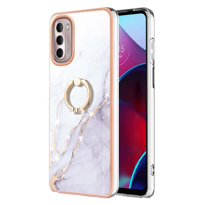 Electroplating Marble Pattern TPU Phone Case with Ring, For iPhone SE 2022 / SE 2020 / 8 / 7, For Motorola Moto G Stylus 2022, For Nokia G20 / G10, For Nokia G21 / G11, For Xiaomi 11T / 11T Pro, For Xiaomi Redmi 10, For Samsung Galaxy A23 5G / 4G      ...