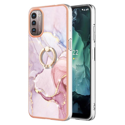 Electroplating Marble Pattern TPU Phone Case with Ring, For iPhone SE 2022 / SE 2020 / 8 / 7, For Motorola Moto G Stylus 2022, For Nokia G20 / G10, For Nokia G21 / G11, For Xiaomi 11T / 11T Pro, For Xiaomi Redmi 10, For Samsung Galaxy A23 5G / 4G      ...