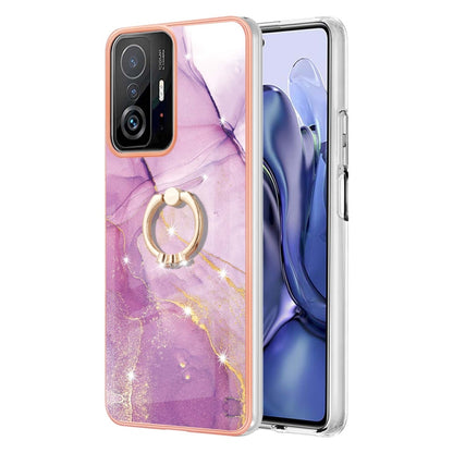 Electroplating Marble Pattern TPU Phone Case with Ring, For iPhone SE 2022 / SE 2020 / 8 / 7, For Motorola Moto G Stylus 2022, For Nokia G20 / G10, For Nokia G21 / G11, For Xiaomi 11T / 11T Pro, For Xiaomi Redmi 10, For Samsung Galaxy A23 5G / 4G      ...