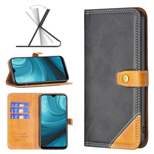 Color Matching Double Sewing Thread Leather Phone Case, For OPPO A15, For OPPO A16, For OPPO A72 / A52 / A92, For OPPO A74 4G, For OPPO A74 5G / A93 5G / A54 5G, For OPPO A76 4G / A36 4G / Realme 9i, For OPPO A94 4G, For OPPO A94 5G, For OPPO A96 5G
