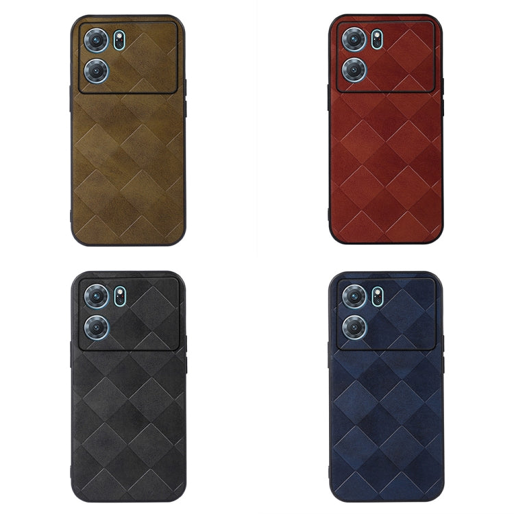 Weave Plaid PU Phone Case, For OPPO K10 5G, For OPPO K10 Pro 5G, For vivo S15e