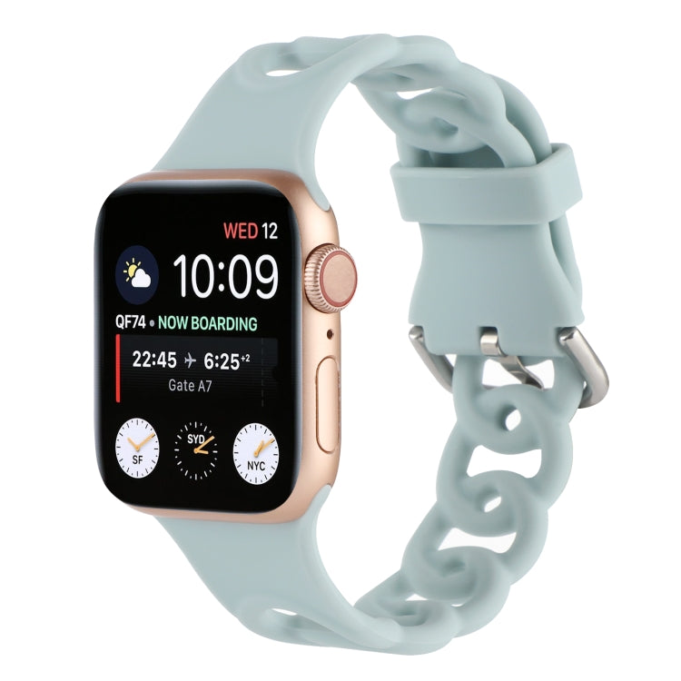 Hollow Silicone Watch Band For Apple Watch Series, 7 41mm / 6&SE&5&4 40mm / 3&2&1 38mm, 7 45mm / 6&SE&5&4 44mm / 3&2&1 42mm