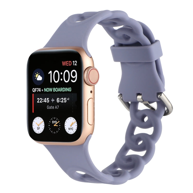 Hollow Silicone Watch Band For Apple Watch Series, 7 41mm / 6&SE&5&4 40mm / 3&2&1 38mm, 7 45mm / 6&SE&5&4 44mm / 3&2&1 42mm