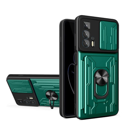 Sliding Camshield TPU+PC Phone Case with Card Slot, For Motorola Edge 20 Pro, For Motorola Moto G100, For OPPO A16, For Xiaomi 12 Pro, For OPPO Realme 8i
