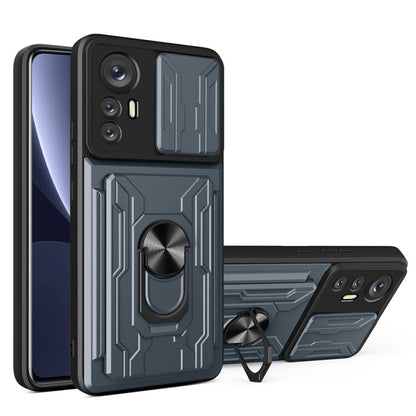 Sliding Camshield TPU+PC Phone Case with Card Slot, For Motorola Edge 20 Pro, For Motorola Moto G100, For OPPO A16, For Xiaomi 12 Pro, For OPPO Realme 8i