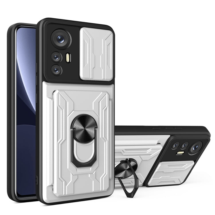 Sliding Camshield TPU+PC Phone Case with Card Slot, For Motorola Edge 20 Pro, For Motorola Moto G100, For OPPO A16, For Xiaomi 12 Pro, For OPPO Realme 8i