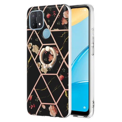 Splicing Marble Flower Pattern TPU Ring Holder Case, For OPPO A15 / A15s, For OPPO A53s 5G / A55 5G / A54 4G, For OPPO A74 5G / A93 5G / A54 5G, For OPPO A94 5G / A95 5G, For OPPO Realme 8i, For OPPO Realme 9 Pro+ 5G, For OPPO Realme 9 Pro 5G          ...