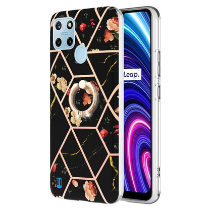 Splicing Marble Flower Pattern TPU Ring Holder Case, For OPPO A15 / A15s, For OPPO A53s 5G / A55 5G / A54 4G, For OPPO A74 5G / A93 5G / A54 5G, For OPPO A94 5G / A95 5G, For OPPO Realme 8i, For OPPO Realme 9 Pro+ 5G, For OPPO Realme 9 Pro 5G          ...