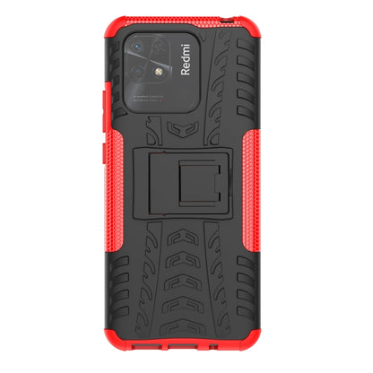 Tire Texture TPU + PC Phone Case with Holder, For Xiaomi Redmi 10C 4G global