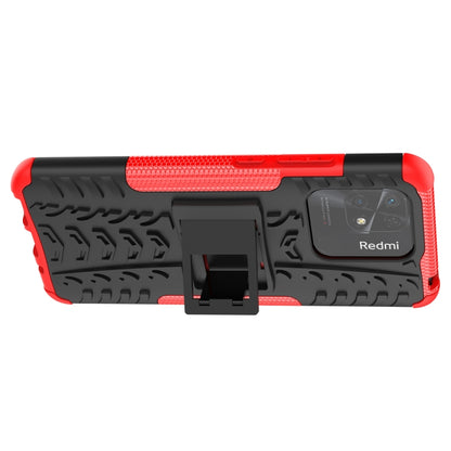 Tire Texture TPU + PC Phone Case with Holder, For Xiaomi Redmi 10C 4G global