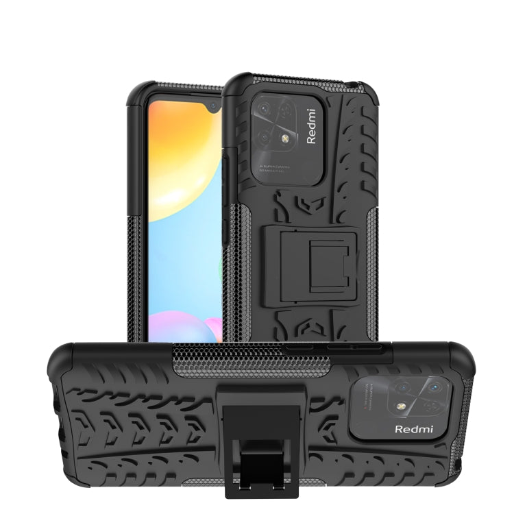 Tire Texture TPU + PC Phone Case with Holder, For Xiaomi Redmi 10C 4G global, For Motorola Moto G 5G 2022, For OPPO Realme 9i, For Xiaomi Redmi Note 11E 5G