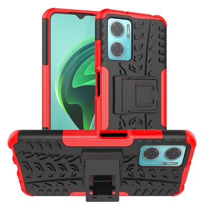Tire Texture TPU + PC Phone Case with Holder, For Xiaomi Redmi 10C 4G global, For Motorola Moto G 5G 2022, For OPPO Realme 9i, For Xiaomi Redmi Note 11E 5G