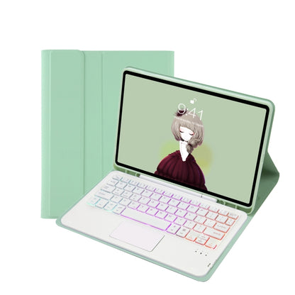 T07B-AS Skin Feel Pen Slot Touch Pad Bluetooth Keyboard Leather Tablet Case, For iPad 9.7 2018&2017 / Pro 9.7 / Air 2, For iPad 10.2 2021&2020&2019/Air 2019/Pro 10.5, For iPad Air 11 2025 / 2024 / Pro 11 2021&2020&2018����������������������������������...