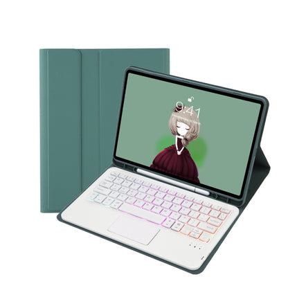 T07B-AS Skin Feel Pen Slot Touch Pad Bluetooth Keyboard Leather Tablet Case, For iPad 9.7 2018&2017 / Pro 9.7 / Air 2, For iPad 10.2 2021&2020&2019/Air 2019/Pro 10.5, For iPad Air 11 2025 / 2024 / Pro 11 2021&2020&2018����������������������������������...