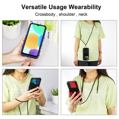 Lanyard Mecha Armor Kickstand PC + TPU Phone Case, For Xiaomi Poco X4 Pro 5G, For Xiaomi Redmi 10C, For Xiaomi Redmi Note 11 Pro Global, For Xiaomi Redmi Note 11S, For OPPO Realme C31