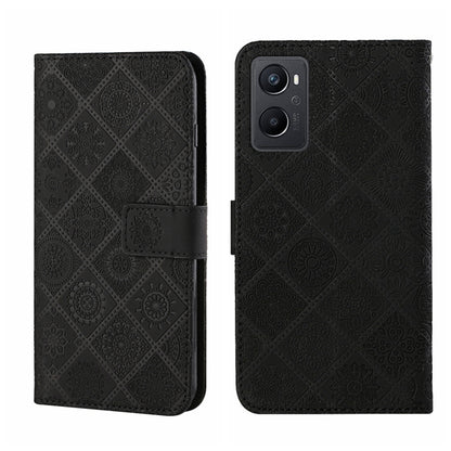 Ethnic Style Embossed Pattern Leather Phone Case, For OPPO A96 5G, For OPPO Find X5, For OPPO Find X5 Pro, For OPPO Realme 9i, For OPPO Reno7, For Xiaomi Poco M4 Pro 5G, For Xiaomi Poco X4 Pro 5G, For Xiaomi 12 Lite