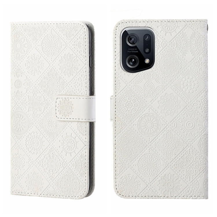 Ethnic Style Embossed Pattern Leather Phone Case, For OPPO A96 5G, For OPPO Find X5, For OPPO Find X5 Pro, For OPPO Realme 9i, For OPPO Reno7, For Xiaomi Poco M4 Pro 5G, For Xiaomi Poco X4 Pro 5G, For Xiaomi 12 Lite