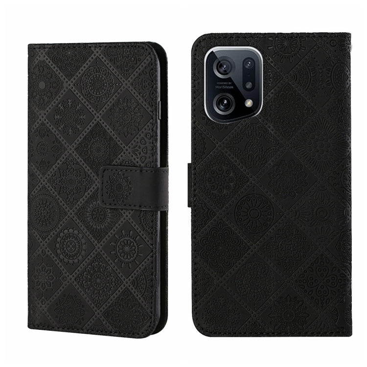Ethnic Style Embossed Pattern Leather Phone Case, For OPPO A96 5G, For OPPO Find X5, For OPPO Find X5 Pro, For OPPO Realme 9i, For OPPO Reno7, For Xiaomi Poco M4 Pro 5G, For Xiaomi Poco X4 Pro 5G, For Xiaomi 12 Lite