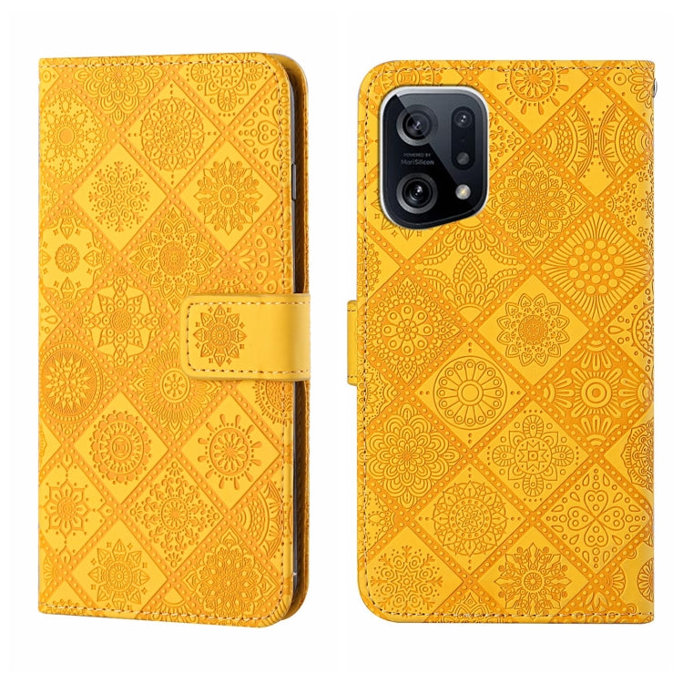 Ethnic Style Embossed Pattern Leather Phone Case, For OPPO A96 5G, For OPPO Find X5, For OPPO Find X5 Pro, For OPPO Realme 9i, For OPPO Reno7, For Xiaomi Poco M4 Pro 5G, For Xiaomi Poco X4 Pro 5G, For Xiaomi 12 Lite
