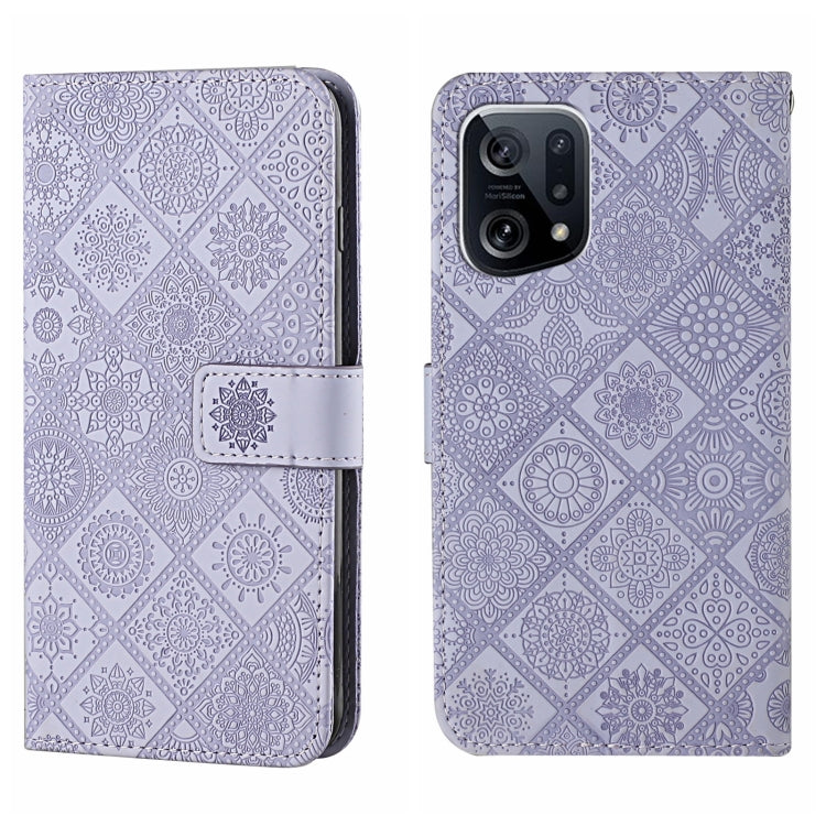 Ethnic Style Embossed Pattern Leather Phone Case, For OPPO A96 5G, For OPPO Find X5, For OPPO Find X5 Pro, For OPPO Realme 9i, For OPPO Reno7, For Xiaomi Poco M4 Pro 5G, For Xiaomi Poco X4 Pro 5G, For Xiaomi 12 Lite
