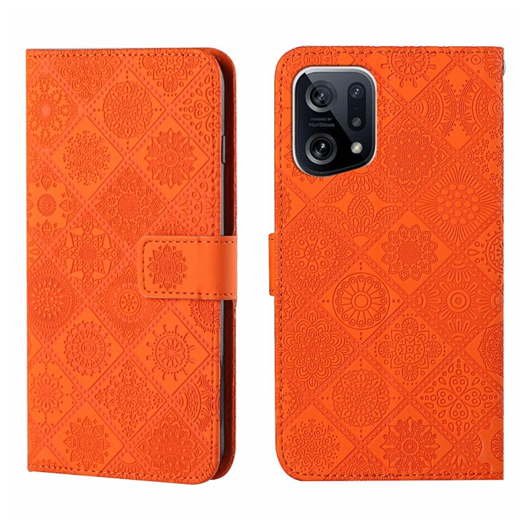 Ethnic Style Embossed Pattern Leather Phone Case, For OPPO A96 5G, For OPPO Find X5, For OPPO Find X5 Pro, For OPPO Realme 9i, For OPPO Reno7, For Xiaomi Poco M4 Pro 5G, For Xiaomi Poco X4 Pro 5G, For Xiaomi 12 Lite