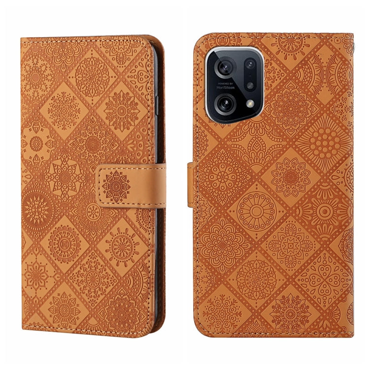 Ethnic Style Embossed Pattern Leather Phone Case, For OPPO A96 5G, For OPPO Find X5, For OPPO Find X5 Pro, For OPPO Realme 9i, For OPPO Reno7, For Xiaomi Poco M4 Pro 5G, For Xiaomi Poco X4 Pro 5G, For Xiaomi 12 Lite