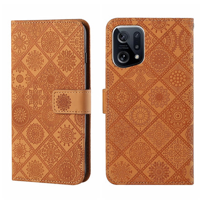 Ethnic Style Embossed Pattern Leather Phone Case, For OPPO A96 5G, For OPPO Find X5, For OPPO Find X5 Pro, For OPPO Realme 9i, For OPPO Reno7, For Xiaomi Poco M4 Pro 5G, For Xiaomi Poco X4 Pro 5G, For Xiaomi 12 Lite