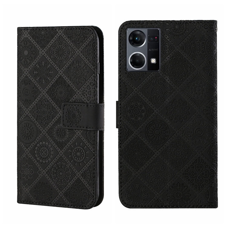 Ethnic Style Embossed Pattern Leather Phone Case, For OPPO A96 5G, For OPPO Find X5, For OPPO Find X5 Pro, For OPPO Realme 9i, For OPPO Reno7, For Xiaomi Poco M4 Pro 5G, For Xiaomi Poco X4 Pro 5G, For Xiaomi 12 Lite