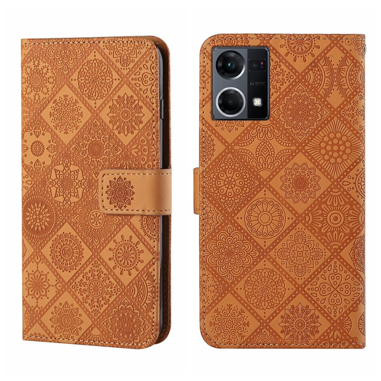 Ethnic Style Embossed Pattern Leather Phone Case, For OPPO A96 5G, For OPPO Find X5, For OPPO Find X5 Pro, For OPPO Realme 9i, For OPPO Reno7, For Xiaomi Poco M4 Pro 5G, For Xiaomi Poco X4 Pro 5G, For Xiaomi 12 Lite